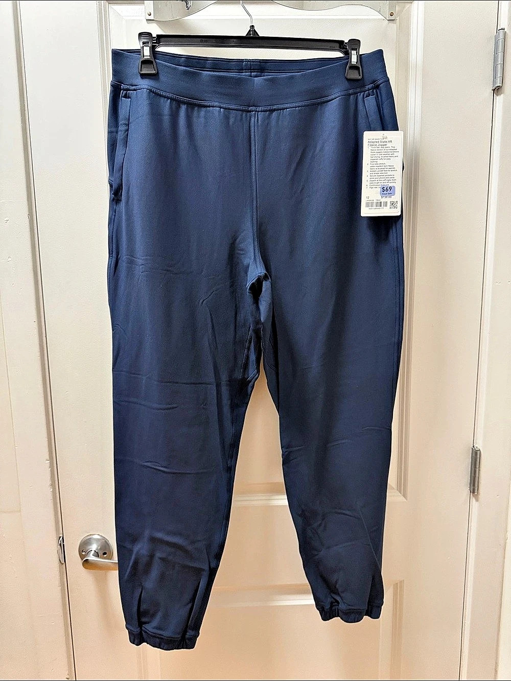 lululemon Adapted State HR Fleece Jogger Blue Size 12